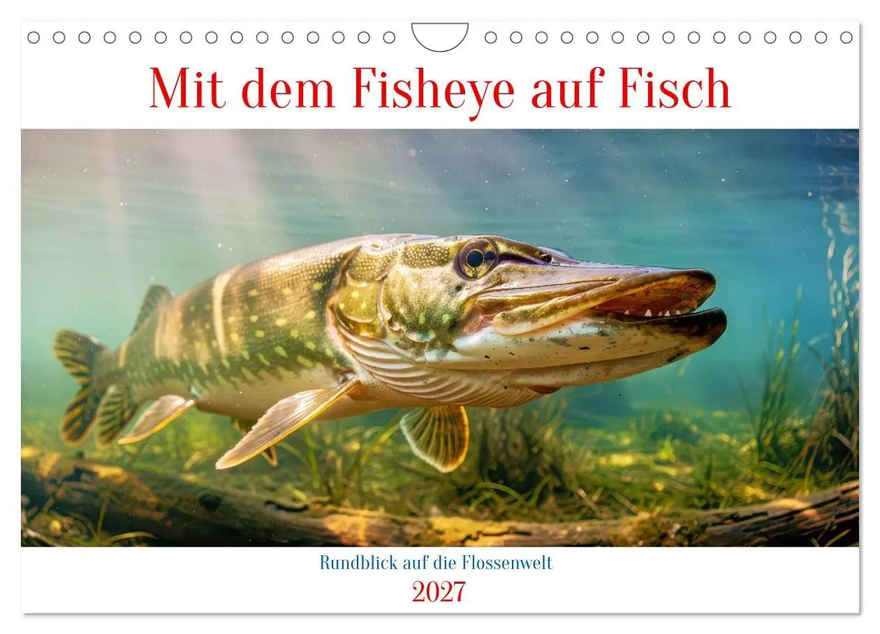 Cover: 9783594252116 | Mit dem Fisheye auf Fisch (Wandkalender 2027 DIN A4 quer), CALVENDO...