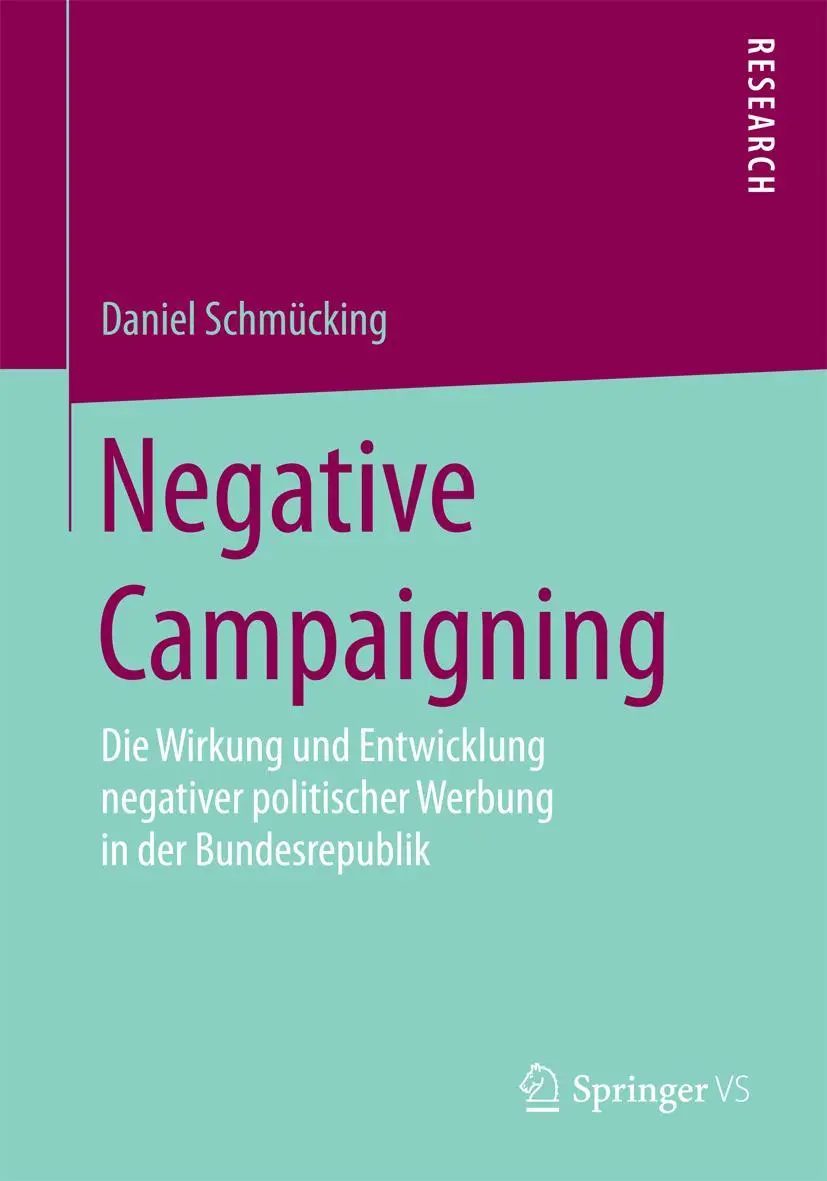 Cover: 9783658082116 | Negative Campaigning | Daniel Schmücking | Taschenbuch | xix | Deutsch
