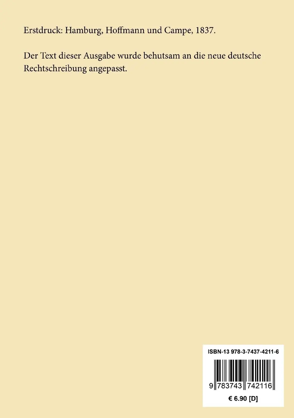 Rückseite: 9783743742116 | Seraphine | Roman | Karl Gutzkow | Taschenbuch | 136 S. | Deutsch