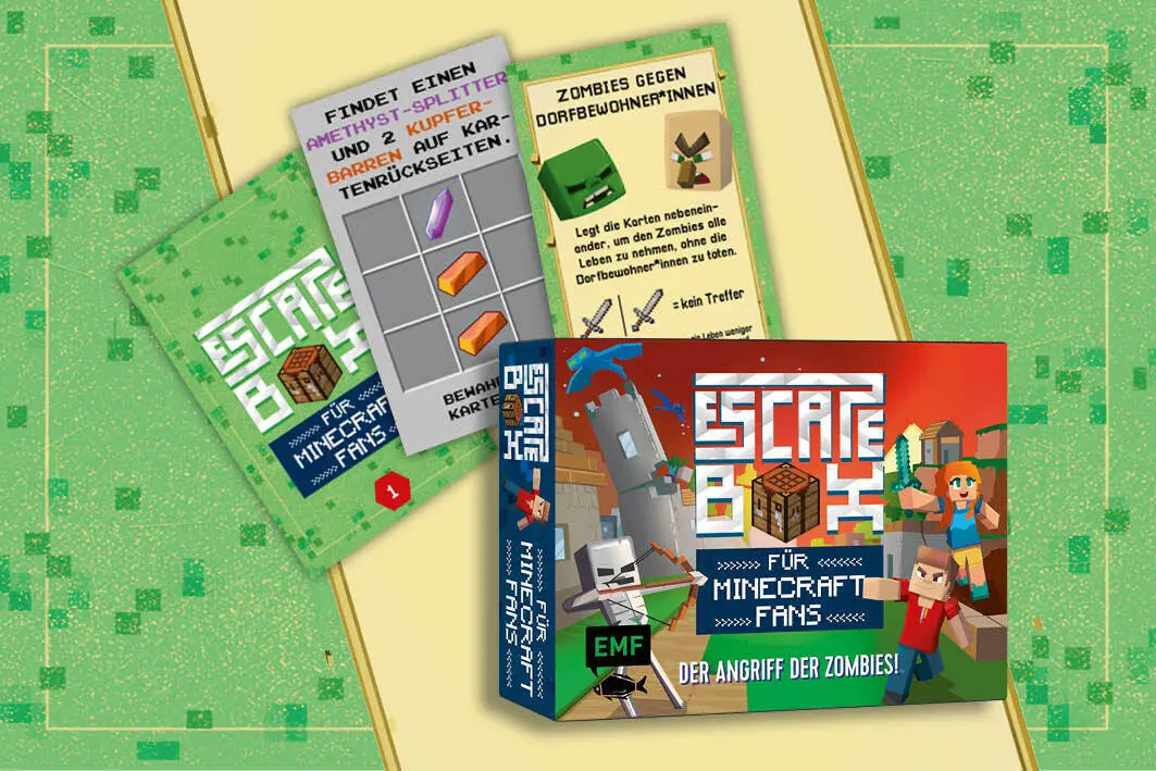 Bild: 4260478342316 | Die Escape-Box für Minecraft-Fans: Der Angriff der Zombies! | Anquetil