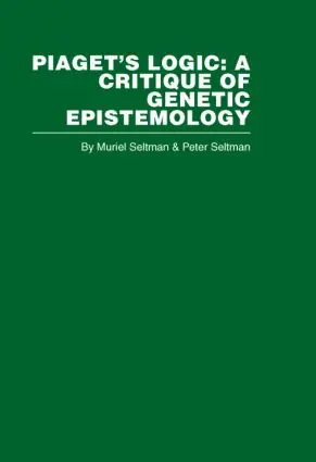 Cover: 9780415402316 | Piaget's Logic | Muriel Seltman | Einband - fest (Hardcover) | 2006