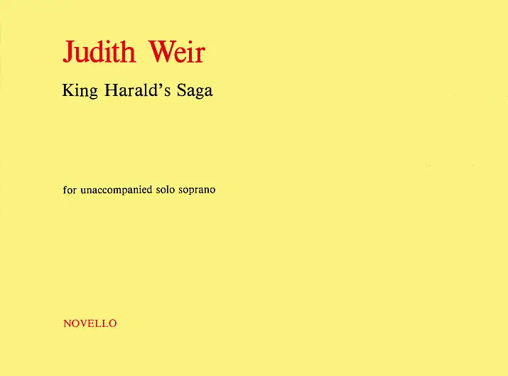 Cover: 9780853602316 | King Harald's Saga | Judith Weir | Buch | Novello and Co