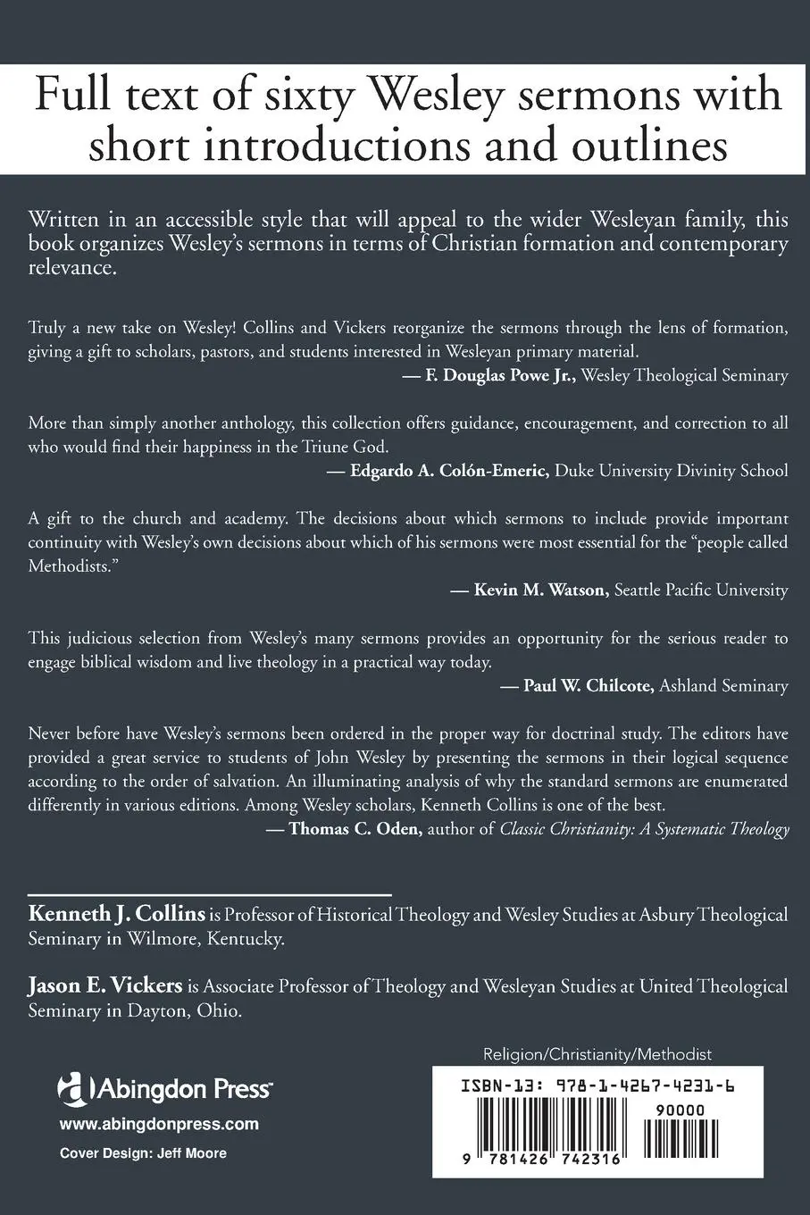 Rückseite: 9781426742316 | The Sermons of John Wesley | A Collection for the Christian Journey