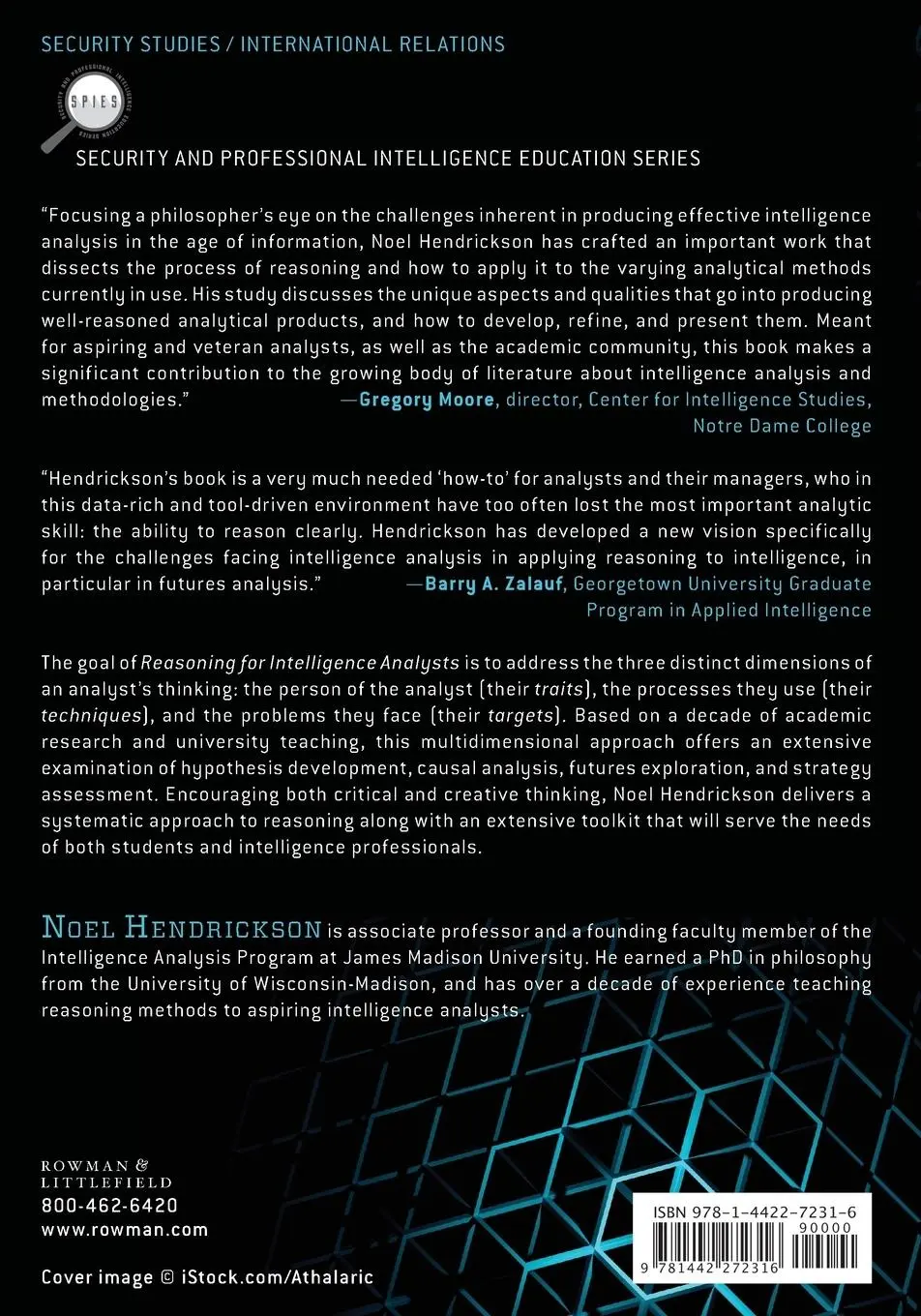 Rückseite: 9781442272316 | Reasoning for Intelligence Analysts | Noel Hendrickson | Taschenbuch