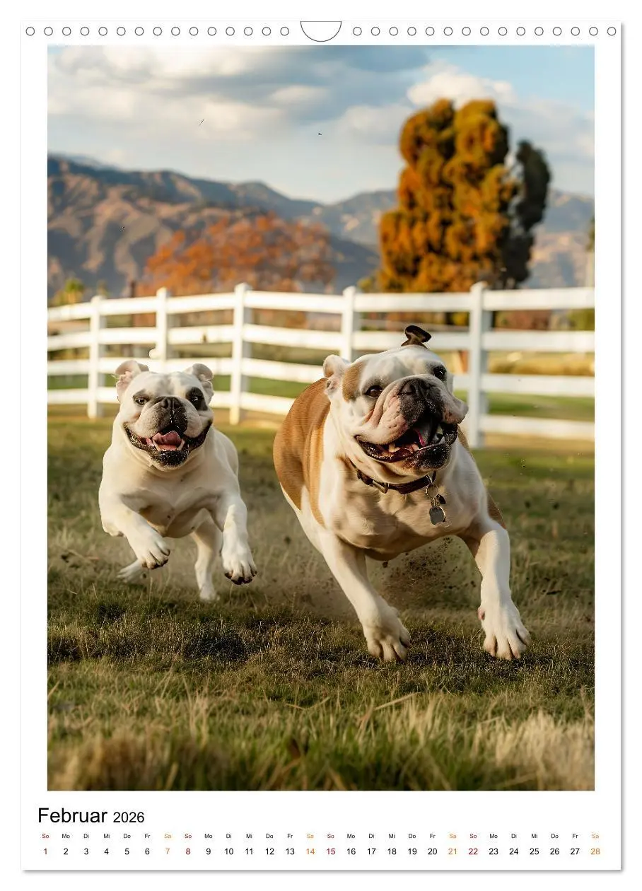 Bild: 9783516252316 | Englische Bulldogge - sanfter Kumpel (Wandkalender 2026 DIN A3...