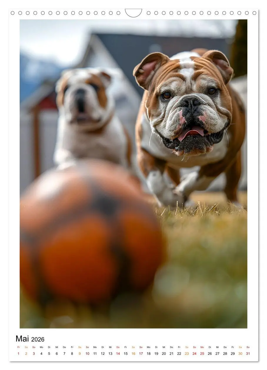 Bild: 9783516252316 | Englische Bulldogge - sanfter Kumpel (Wandkalender 2026 DIN A3...