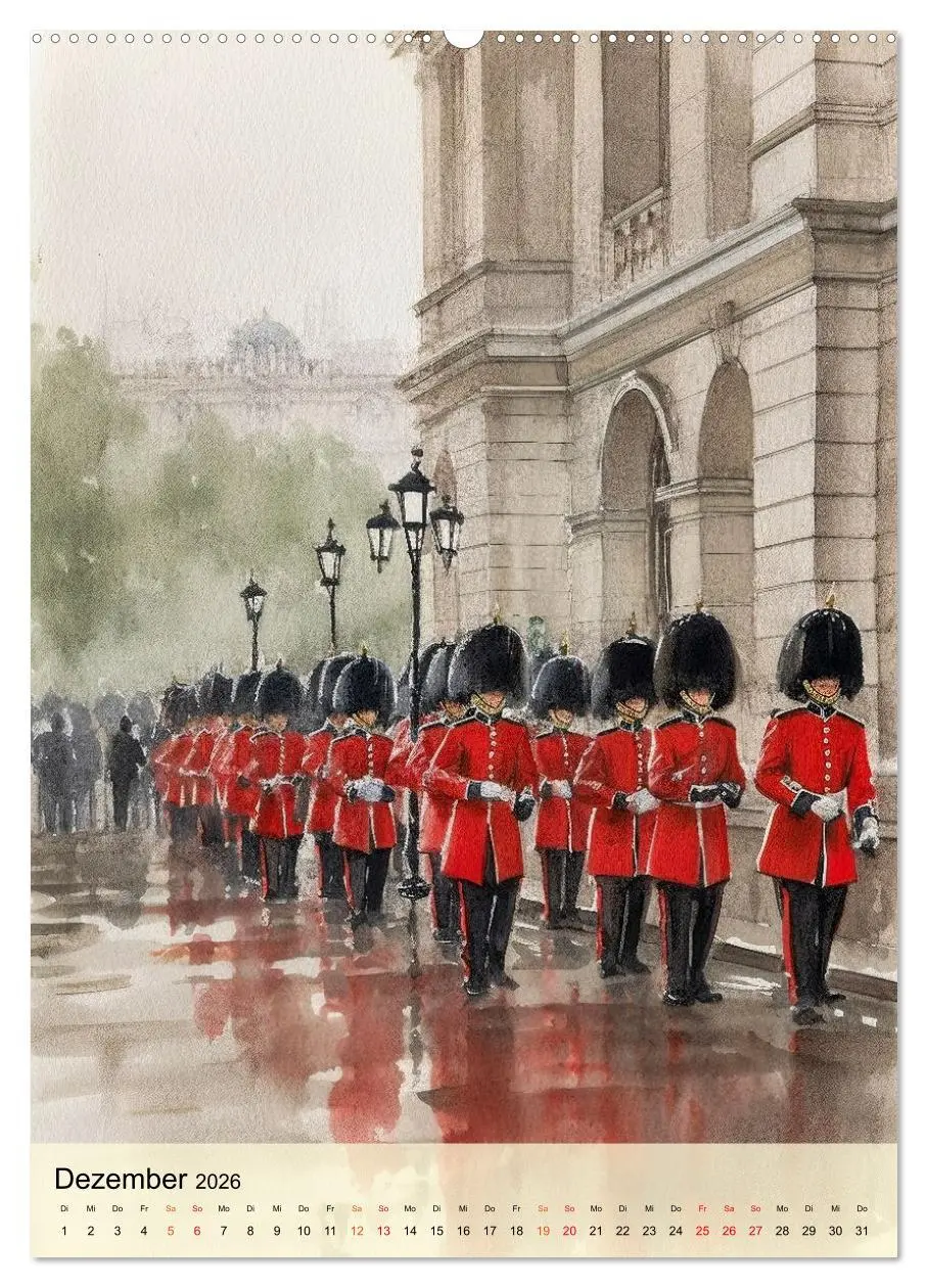 Bild: 9783516322316 | London - ein Regentag (hochwertiger Premium Wandkalender 2026 DIN...