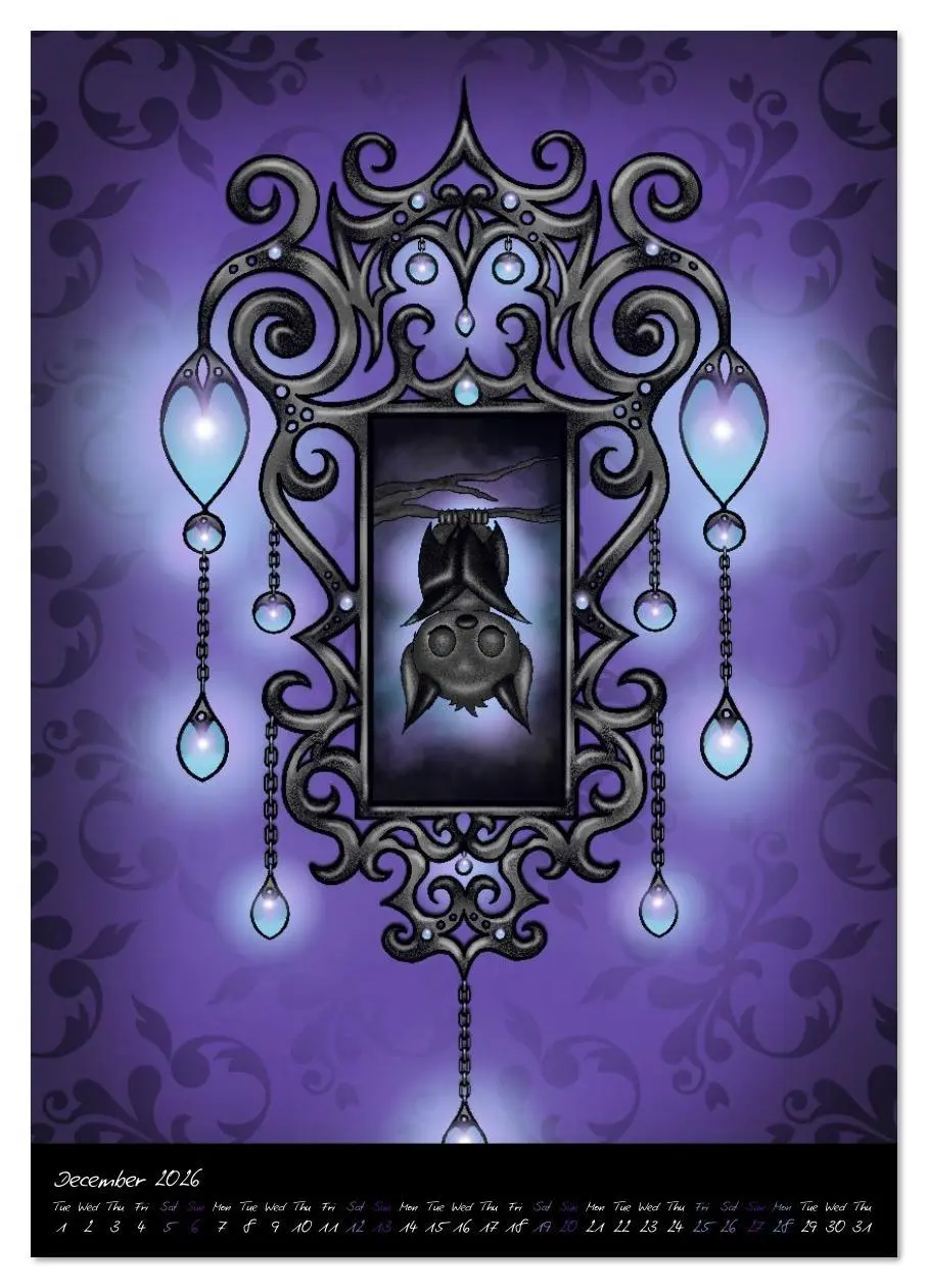 Bild: 9783516632316 | Gothic Fantasy Animals (Wall Calendar 2026 DIN A4 portrait),...