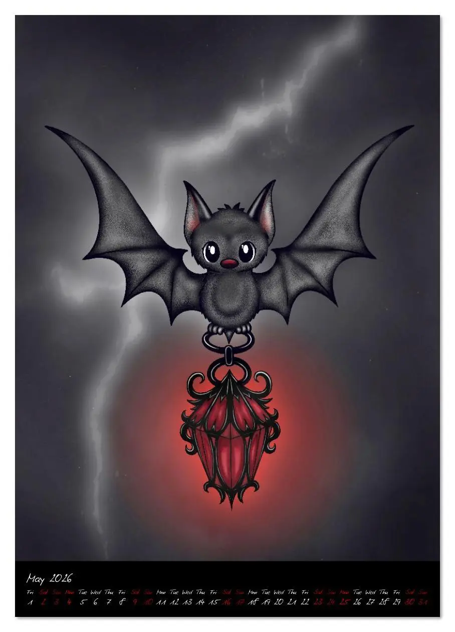 Bild: 9783516632316 | Gothic Fantasy Animals (Wall Calendar 2026 DIN A4 portrait),...