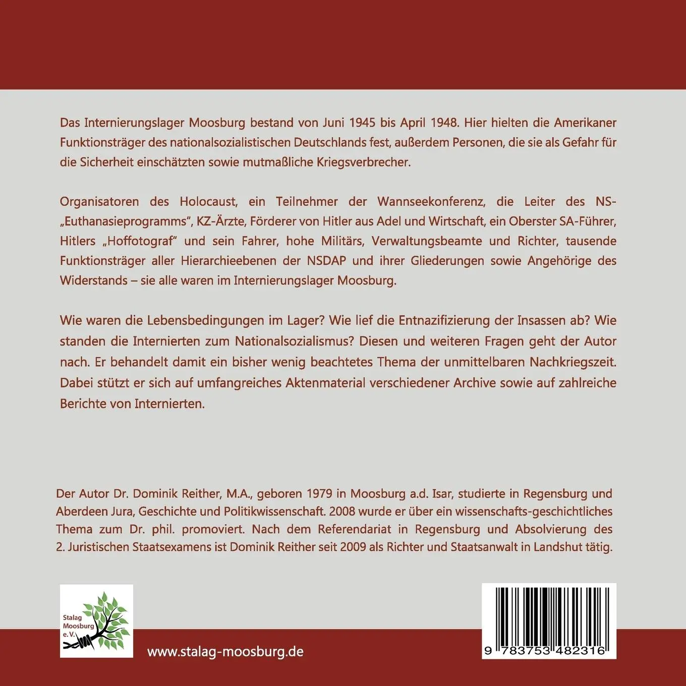 Rückseite: 9783753482316 | Internment Camp No 6 Moosburg | Dominik Reither | Taschenbuch | 372 S.