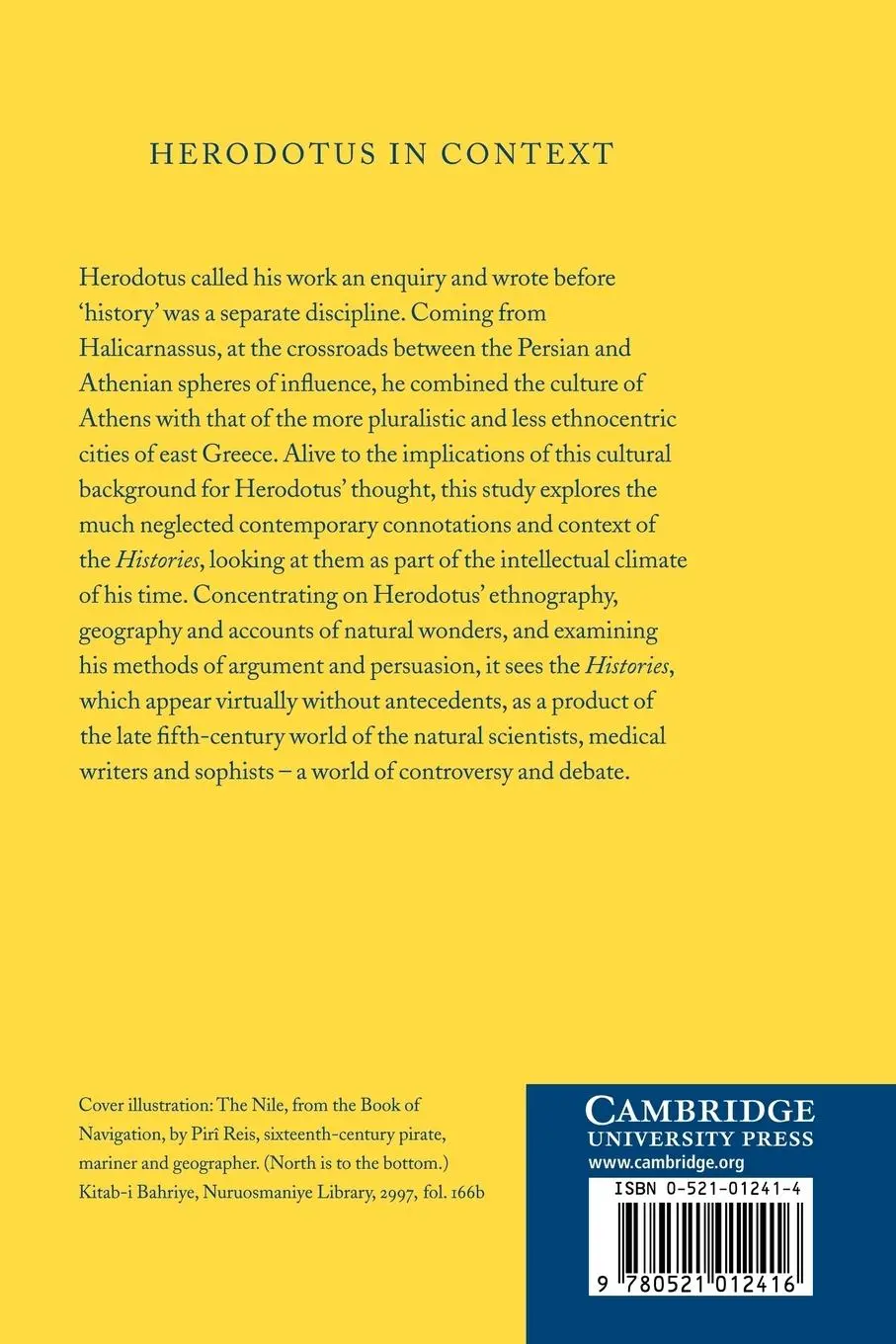 Rückseite: 9780521012416 | Herodotus in Context | Ethnography, Science and the Art of Persuasion