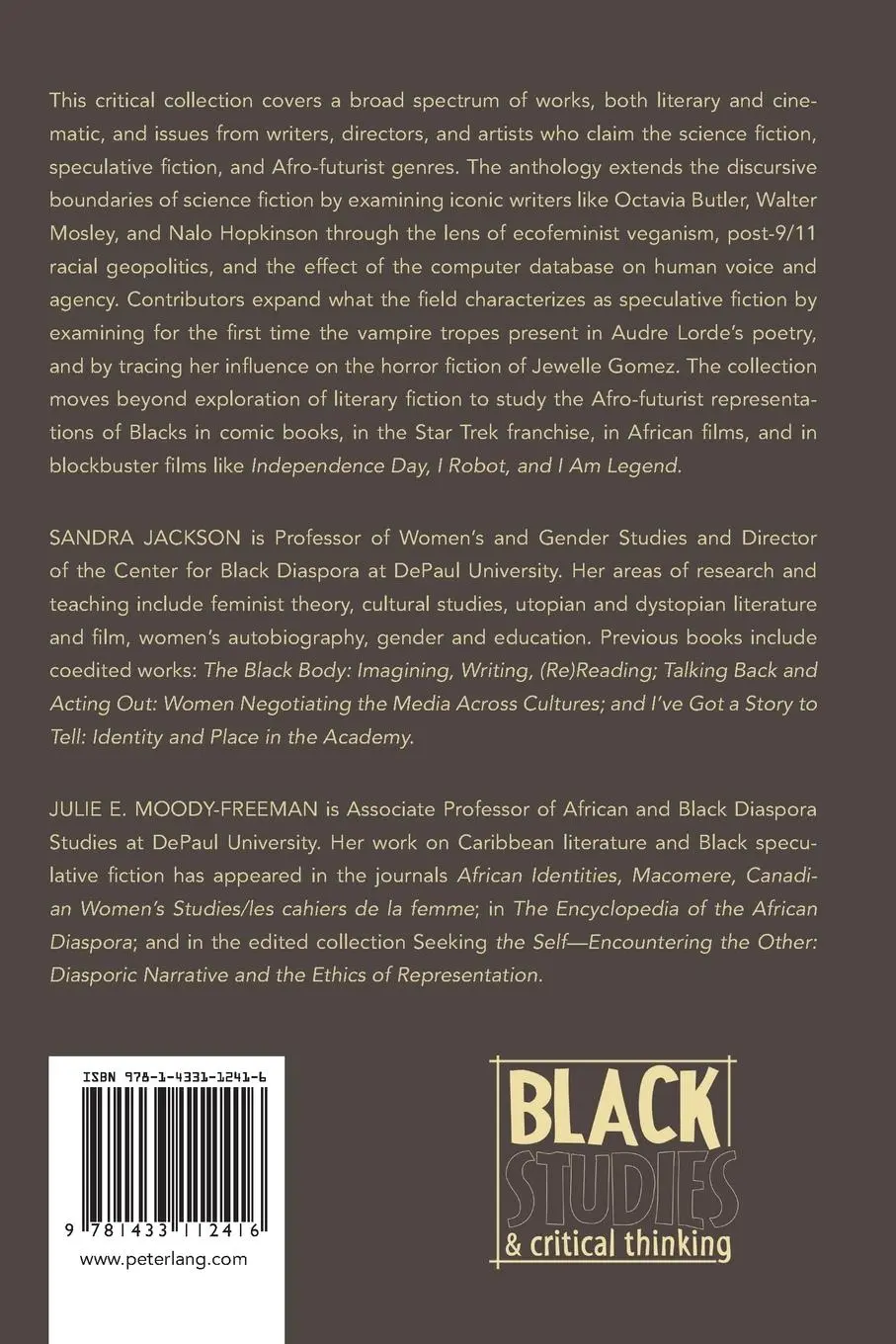 Rückseite: 9781433112416 | The Black Imagination | Science Fiction, Futurism and the Speculative