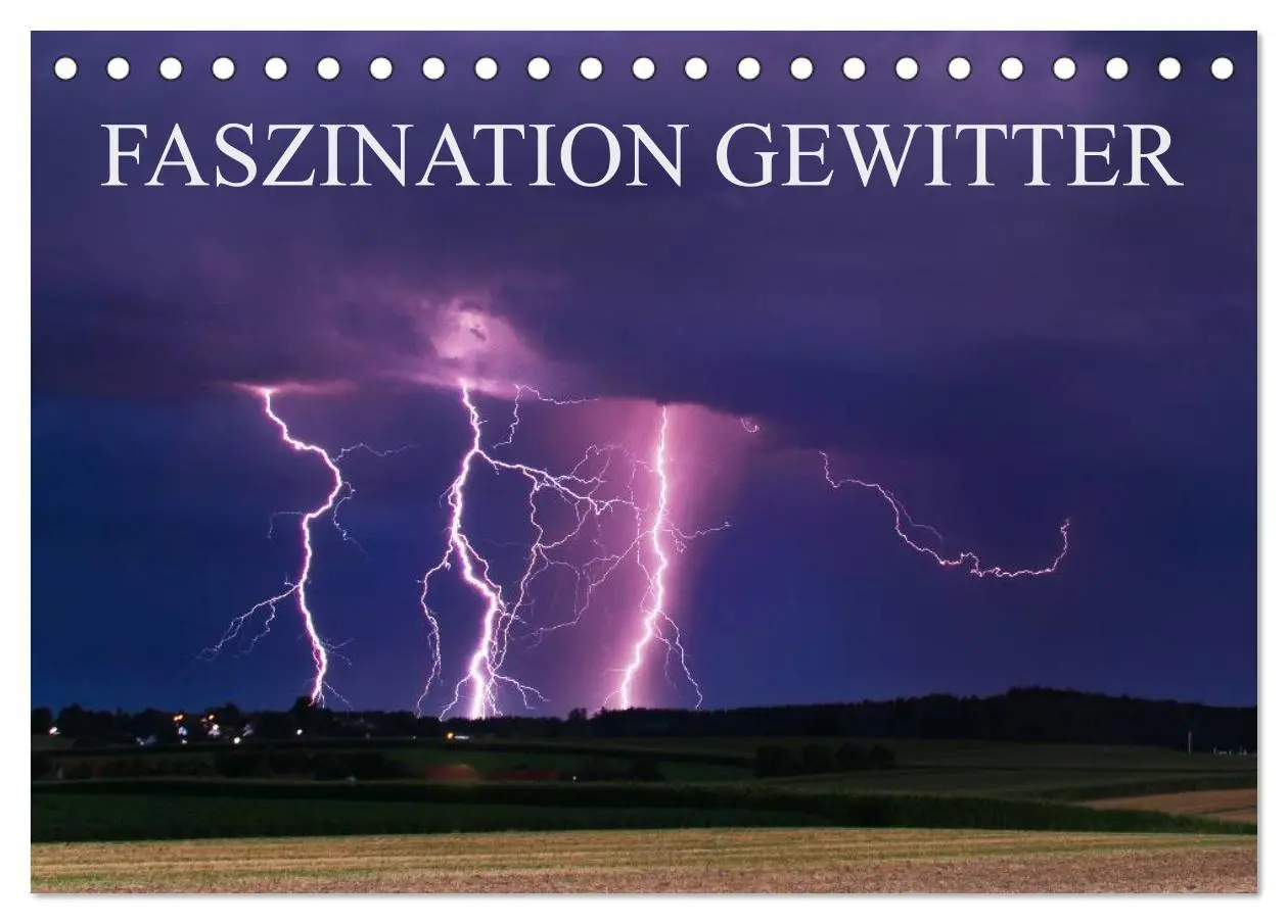 Cover: 9783516172416 | Faszination Gewitter (Tischkalender 2026 DIN A5 quer), CALVENDO...