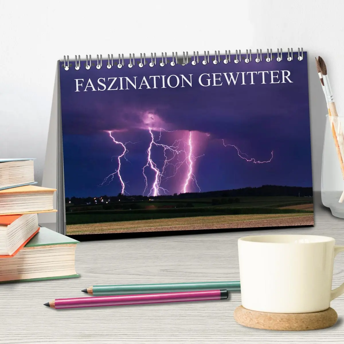 Bild: 9783516172416 | Faszination Gewitter (Tischkalender 2026 DIN A5 quer), CALVENDO...