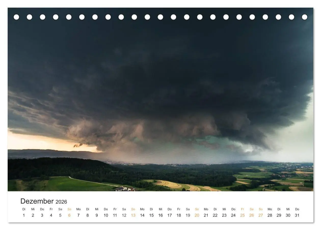 Bild: 9783516172416 | Faszination Gewitter (Tischkalender 2026 DIN A5 quer), CALVENDO...