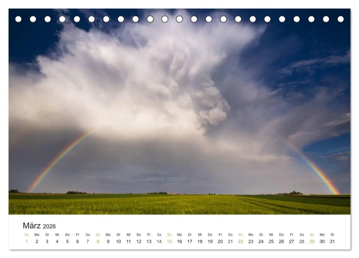 Bild: 9783516172416 | Faszination Gewitter (Tischkalender 2026 DIN A5 quer), CALVENDO...