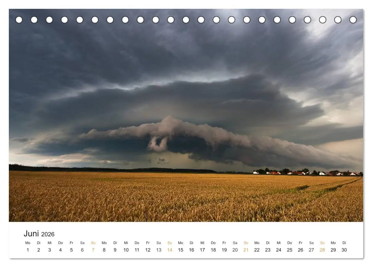 Bild: 9783516172416 | Faszination Gewitter (Tischkalender 2026 DIN A5 quer), CALVENDO...