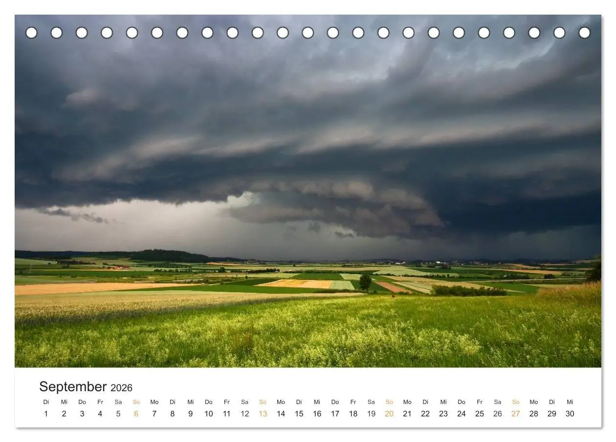 Bild: 9783516172416 | Faszination Gewitter (Tischkalender 2026 DIN A5 quer), CALVENDO...