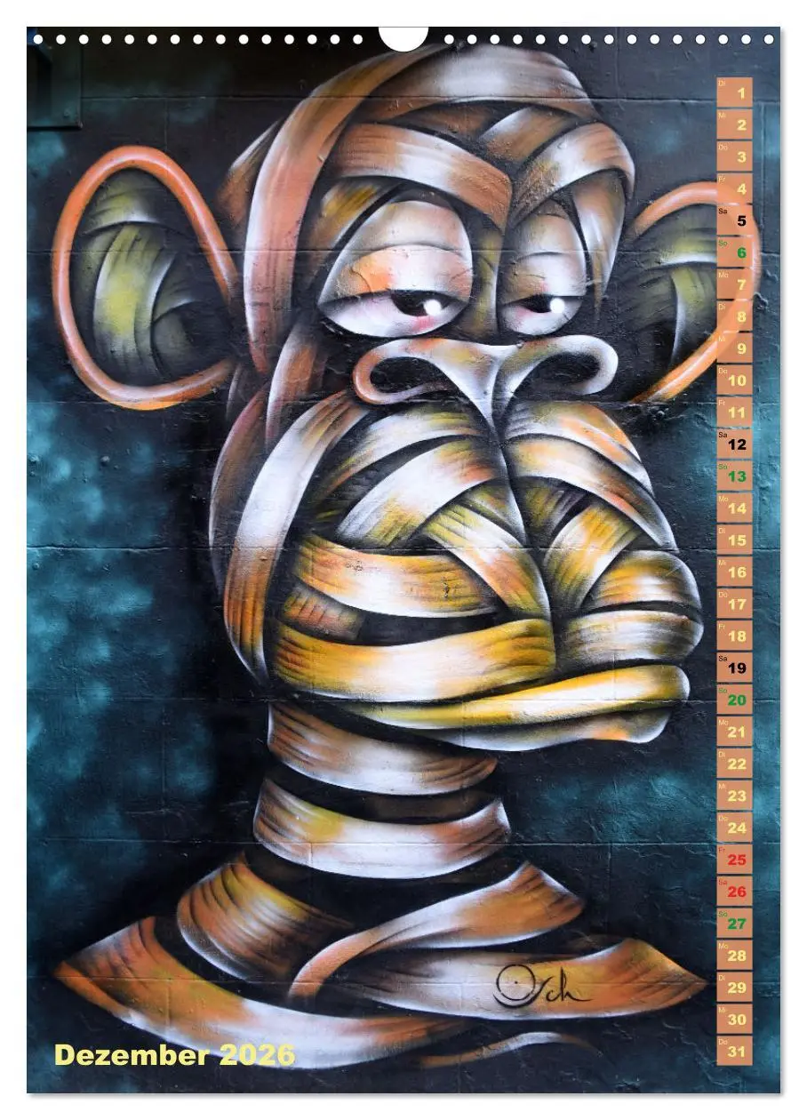 Bild: 9783516242416 | London - Hotspot der Street Art (Wandkalender 2026 DIN A3 hoch),...