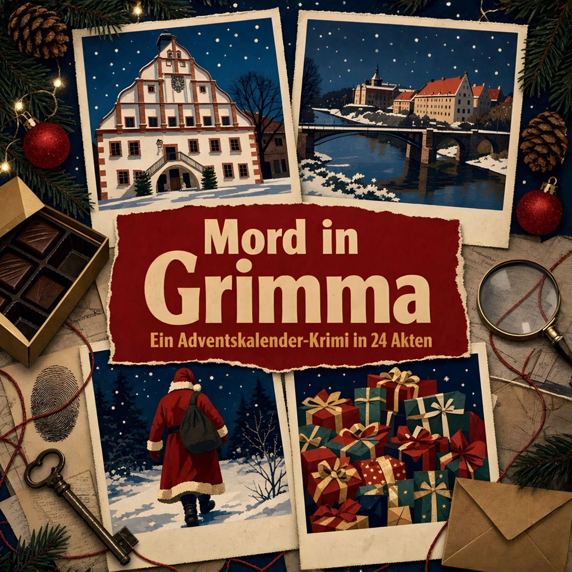 Cover: 9783696122416 | Mord in Grimma | Ein Adventskalender-Krimi in 24 Akten | Alice Schmid