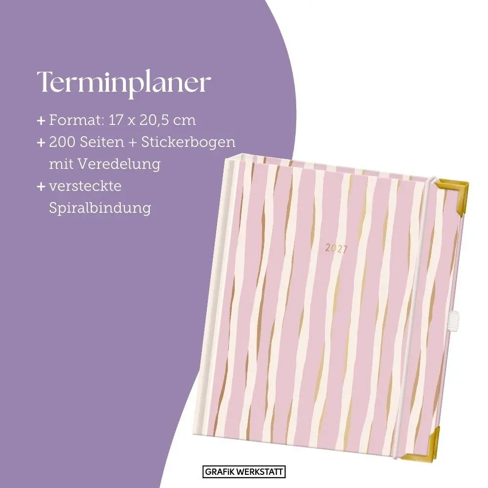 Bild: 9783986362416 | Terminplaner A5 Premium 2027 Bunt | Premium-Terminplaner | Original