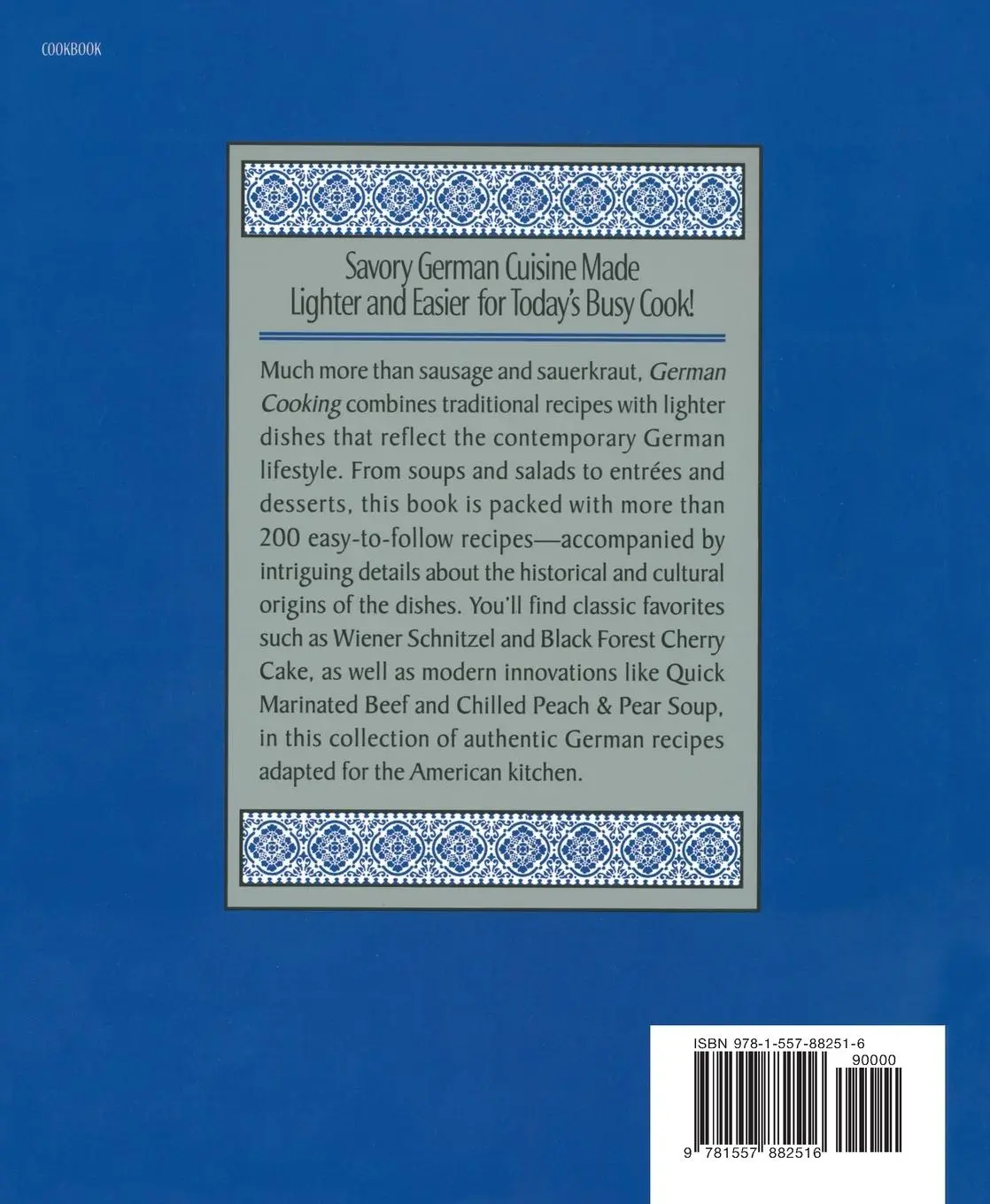 Rückseite: 9781557882516 | German Cooking | Marianna Olszewska Heberle | Taschenbuch | 314 S.