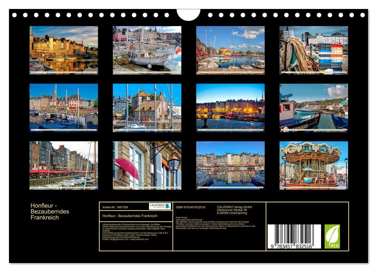 Bild: 9783457832516 | Honfleur - Bezauberndes Frankreich (Wandkalender 2026 DIN A4 quer),...
