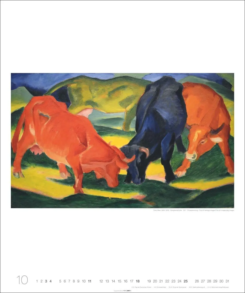 Bild: 9783839902516 | Franz Marc Edition Kalender 2026 | Franz Marc | Kalender | 14 S.