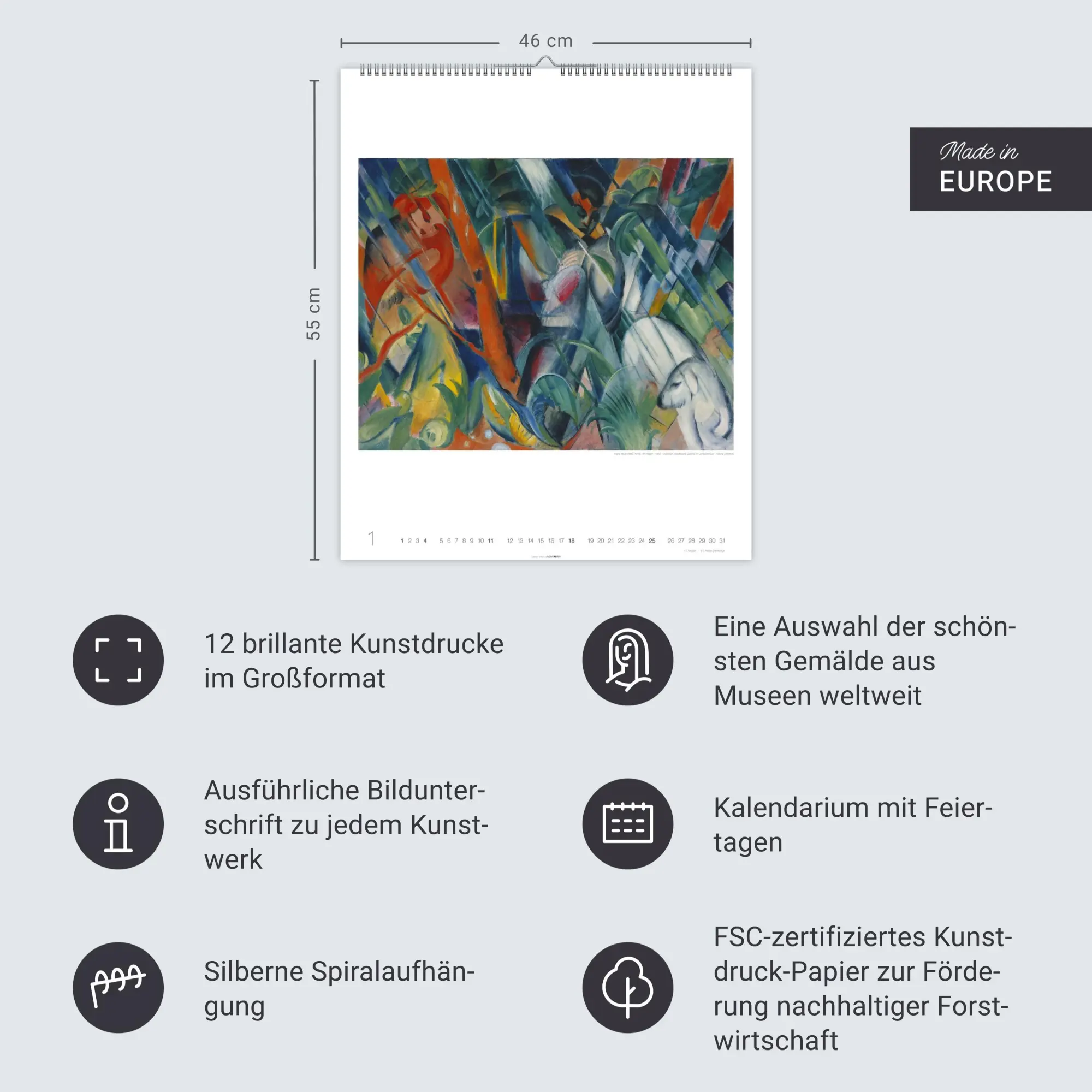 Bild: 9783839902516 | Franz Marc Edition Kalender 2026 | Franz Marc | Kalender | 14 S.