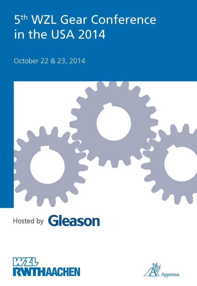 Cover: 9783863592516 | 5th WZL Gear Conference in the USA 2014 | October 22 &amp; 23, 2014 | Buch