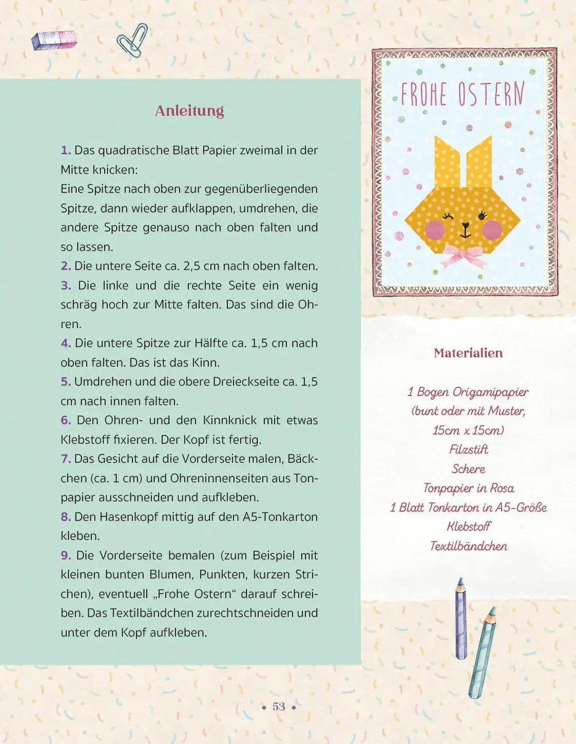 Bild: 9783963722516 | Frohe Ostern | Das kreative Osterbuch | Wunderhaus Verlag (u. a.)