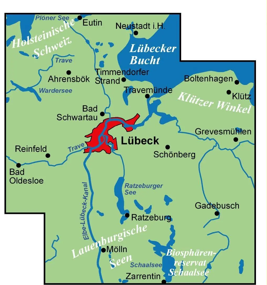 Bild: 9783969902516 | BVA ADFC Regionalkarte Lübeck und Umgebung 1:75.000 | V. (u. a.)