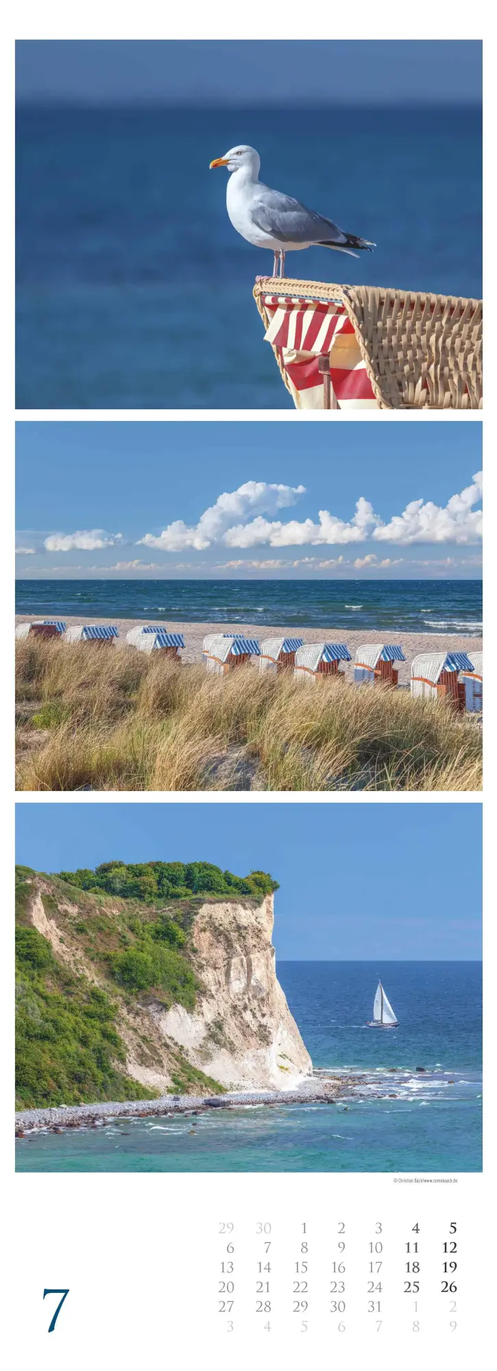 Bild: 4069095002616 | Strandgeflüster - Momente am Meer 2026 - Streifenkalender XXL 25x69...