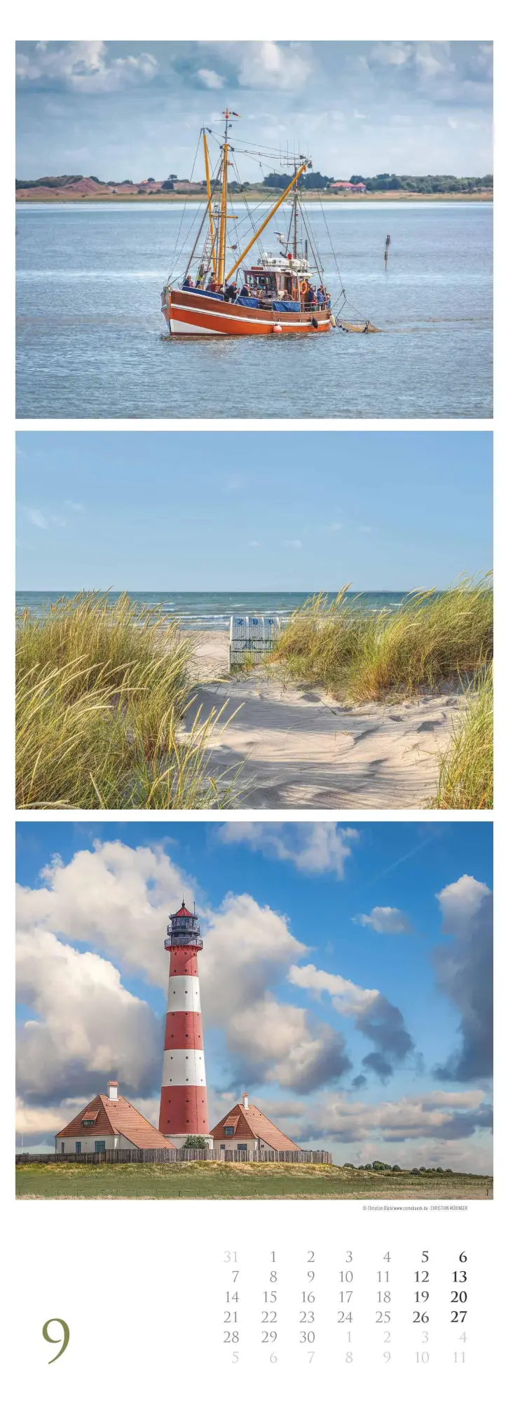 Bild: 4069095002616 | Strandgeflüster - Momente am Meer 2026 - Streifenkalender XXL 25x69...