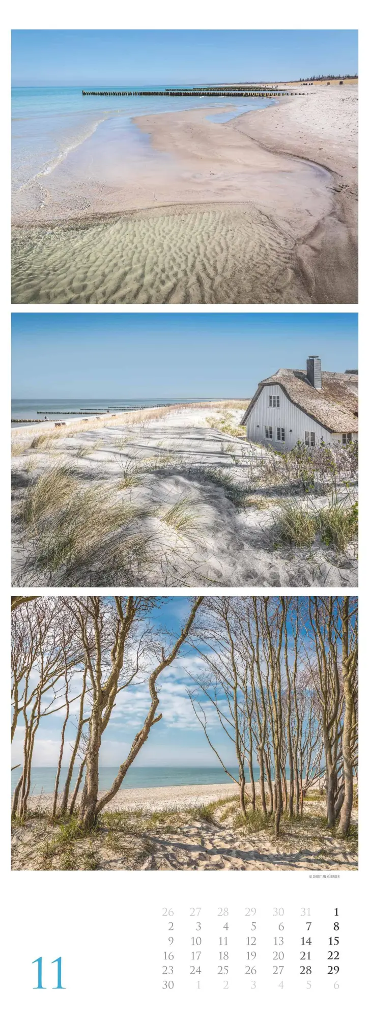Bild: 4069095002616 | Strandgeflüster - Momente am Meer 2026 - Streifenkalender XXL 25x69...
