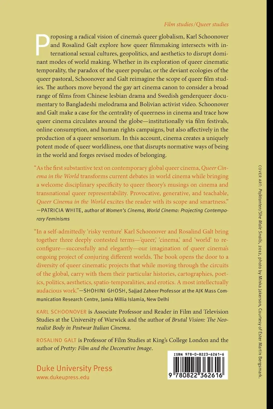 Rückseite: 9780822362616 | Queer Cinema in the World | Karl Schoonover | Taschenbuch | Englisch