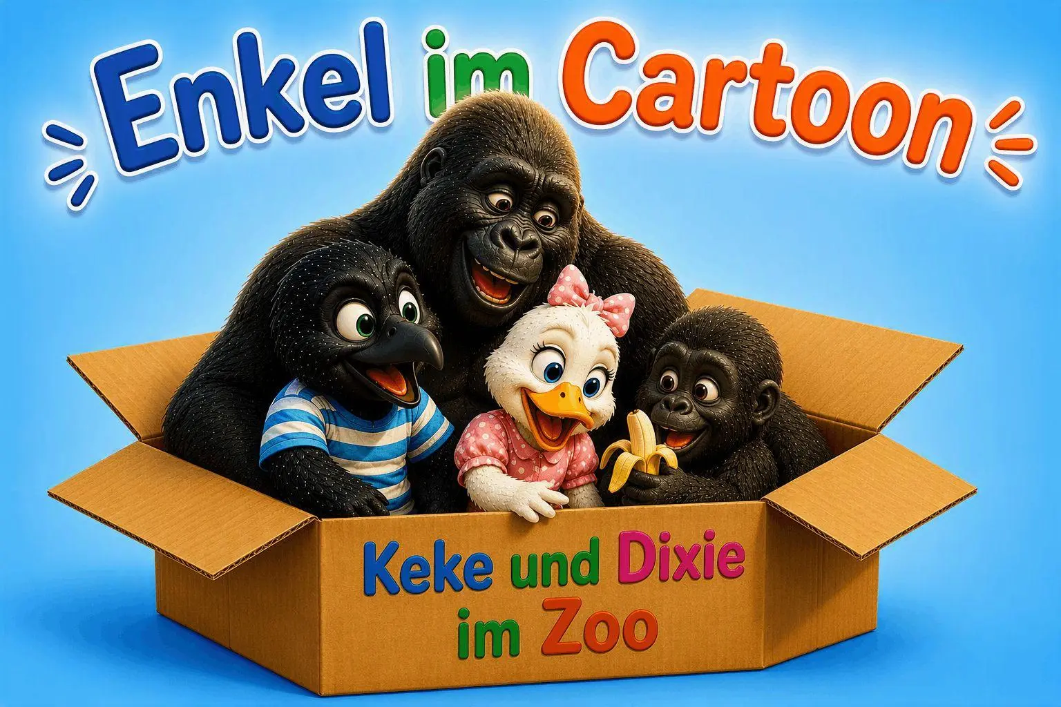 Enkel im Cartoon - Im Zoo - Neuware