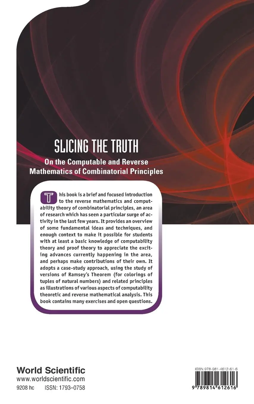 Rückseite: 9789814612616 | SLICING THE TRUTH | Denis R Hirschfeldt | Buch | Gebunden | Englisch