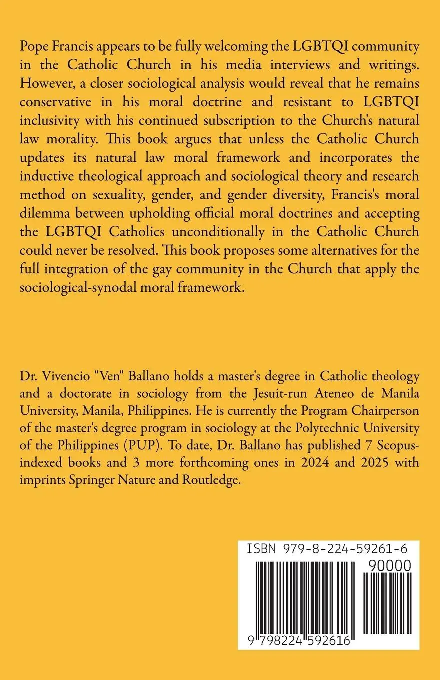 Rückseite: 9798224592616 | Why Can't Pope Francis and the Catholic Church Fully Accept the...