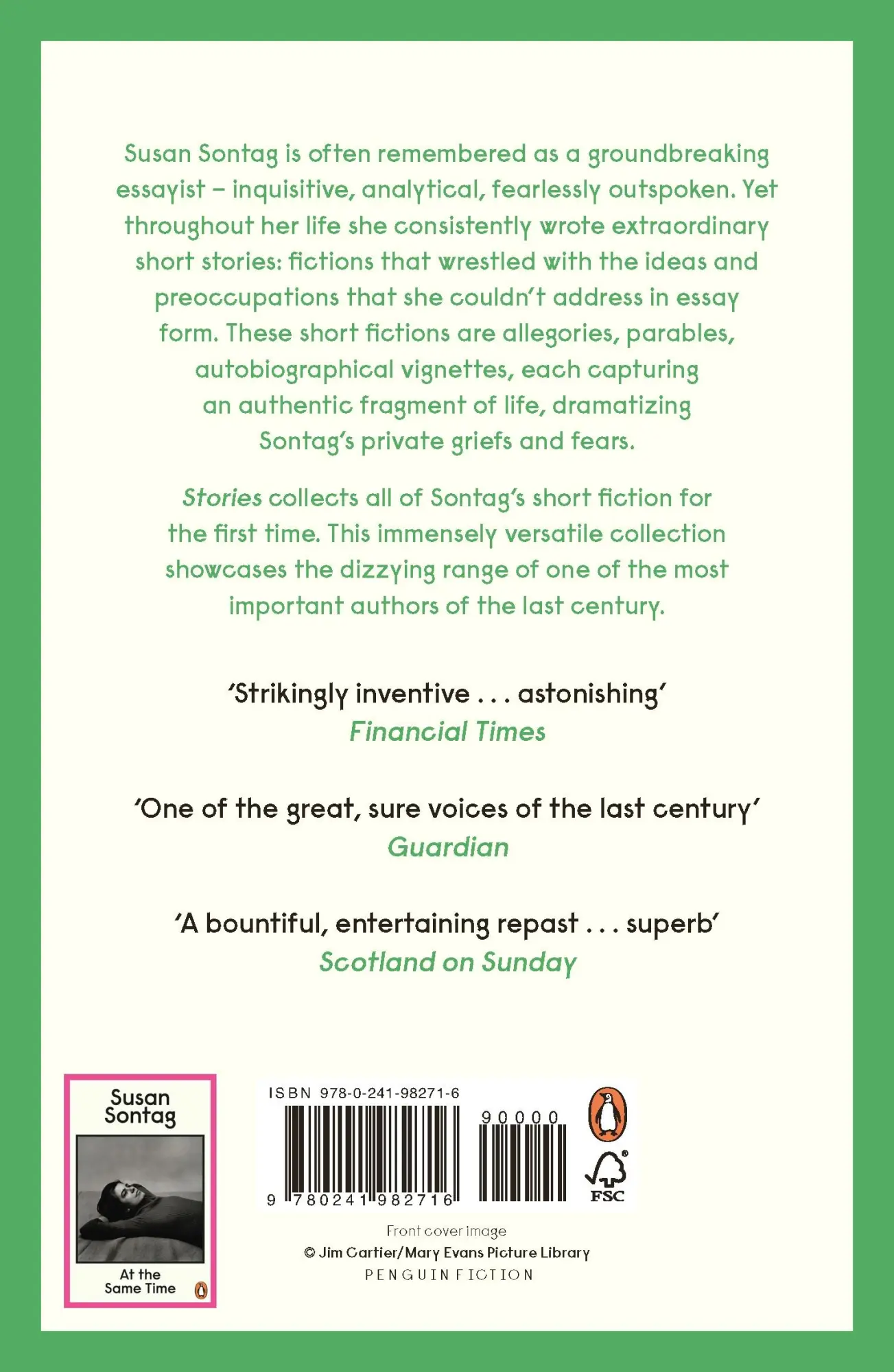 Rückseite: 9780241982716 | Stories | Collected Stories | Susan Sontag | Taschenbuch | VIII | 2018