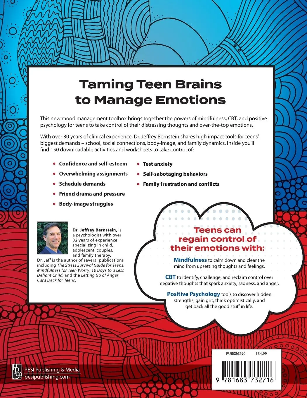 Rückseite: 9781683732716 | Anxiety, Depression &amp; Anger Toolbox for Teens | Jeffrey Bernstein