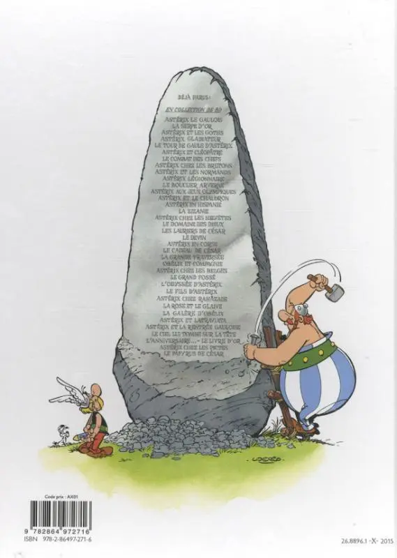 Rückseite: 9782864972716 | Asterix 36. Le Papyrus de César | Rene Goscinny (u. a.) | Buch | 48 S.