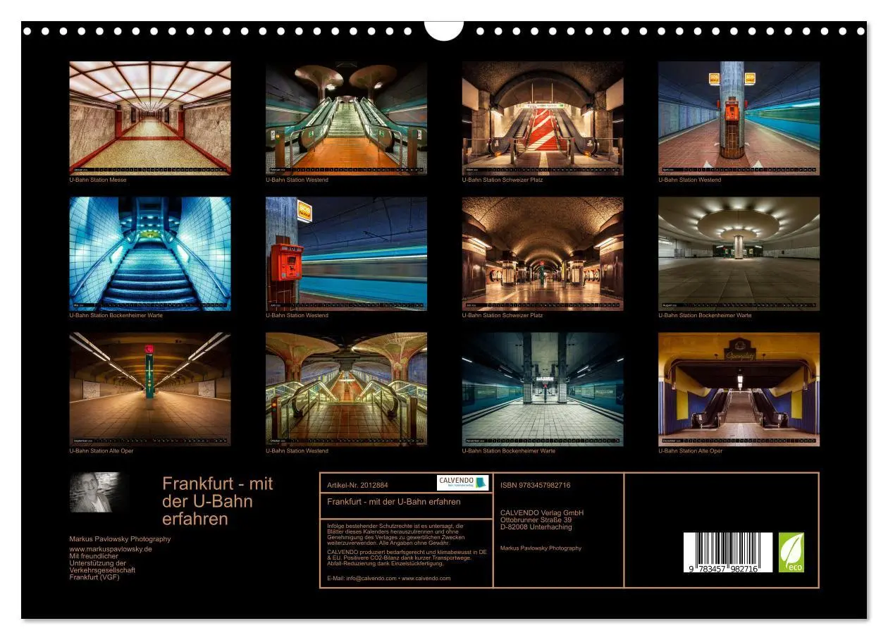 Bild: 9783457982716 | Frankfurt - mit der U-Bahn erfahren (Wandkalender 2026 DIN A3...