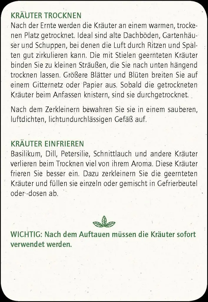 Bild: 9783964552716 | Blatt &amp; Blüte Kräuterglück | Pflanze dir ein frisches Kräuterglück