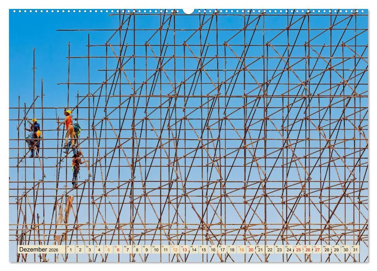 Bild: 9783457422816 | Gerüstbau (hochwertiger Premium Wandkalender 2026 DIN A2 quer),...