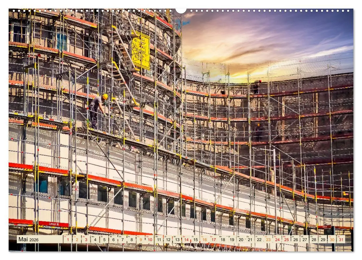 Bild: 9783457422816 | Gerüstbau (hochwertiger Premium Wandkalender 2026 DIN A2 quer),...
