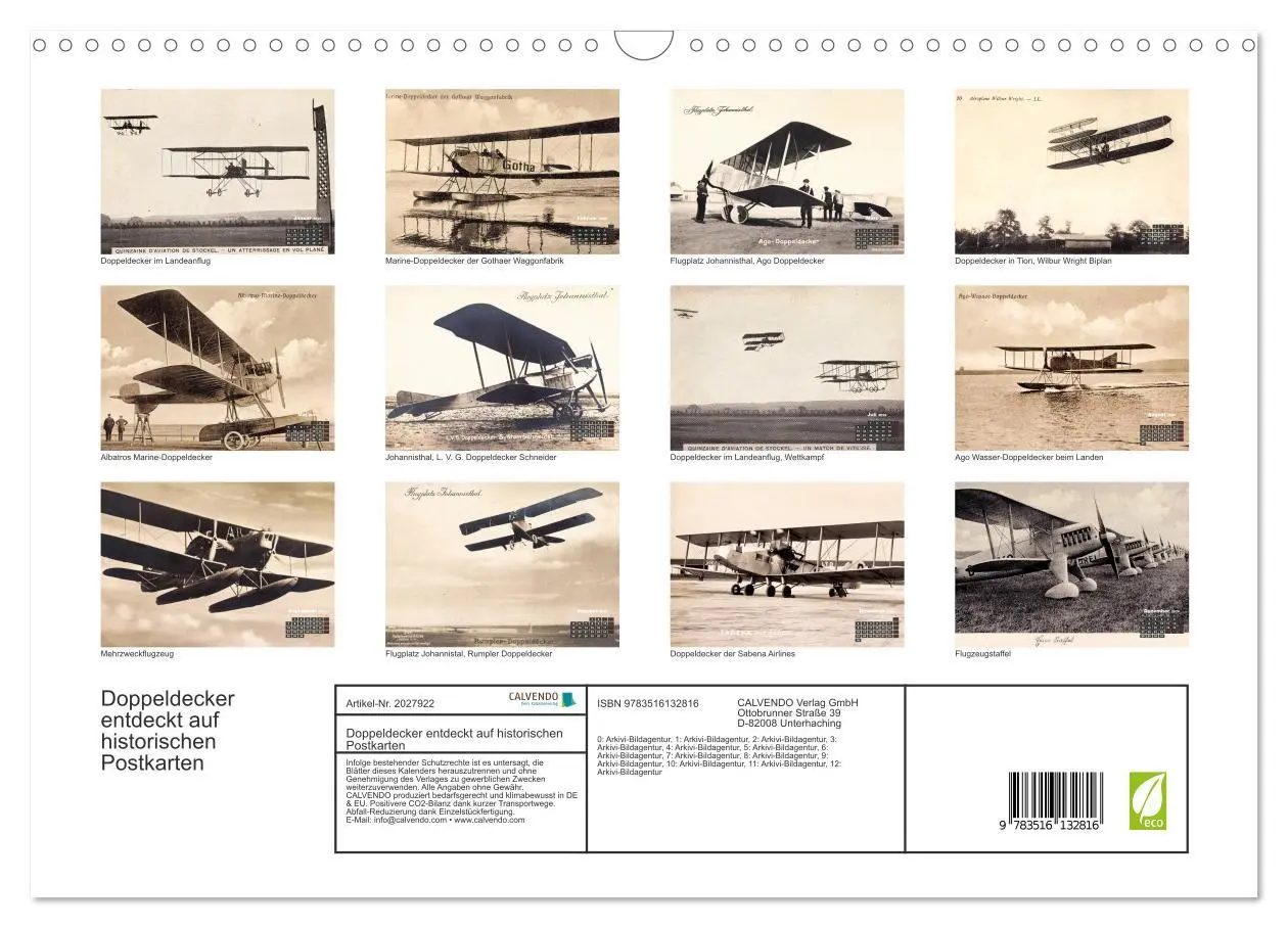 Bild: 9783516132816 | Doppeldecker entdeckt auf historischen Postkarten (Wandkalender...