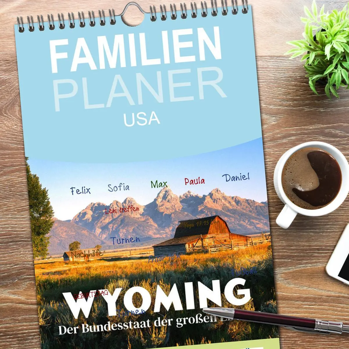 Bild: 9783516502916 | Familienplaner 2026 - Wyoming - Der Bundesstaat der großen Ebenen....