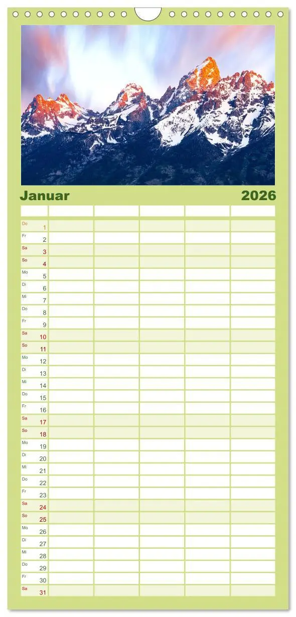 Bild: 9783516502916 | Familienplaner 2026 - Wyoming - Der Bundesstaat der großen Ebenen....