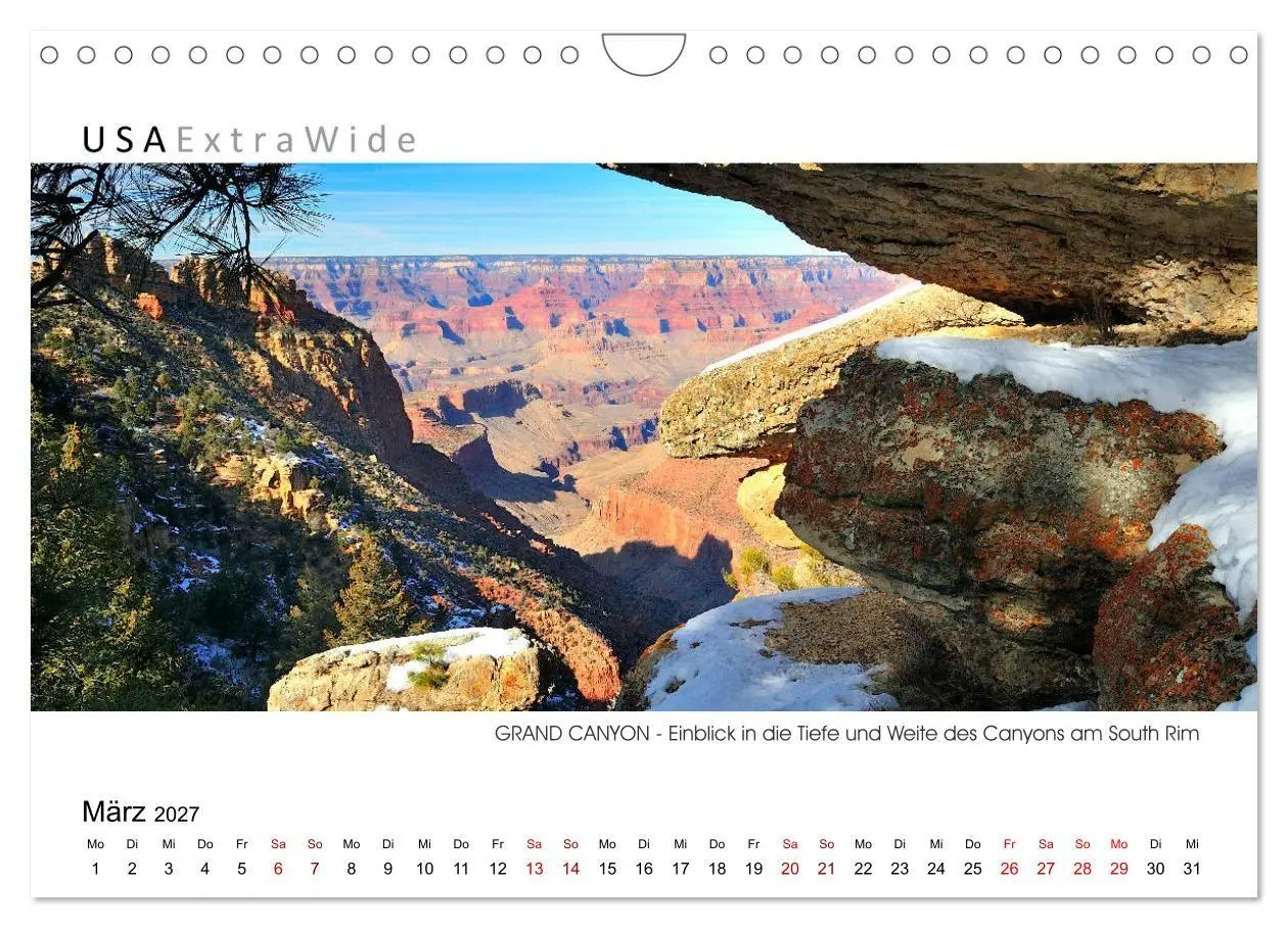 Bild: 9783516812916 | GRAND CANYON Panoramabilder (Wandkalender 2027 DIN A4 quer),...